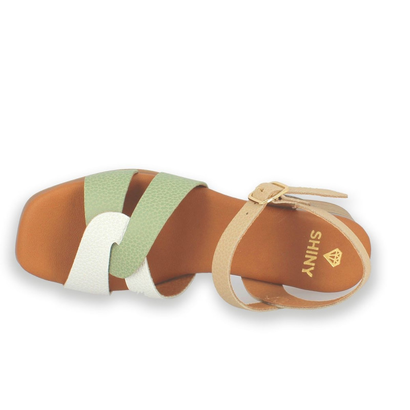 SANDALIA TAUPE MULTI