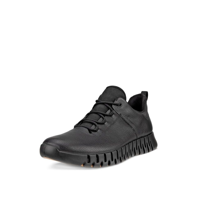 ECCO GRUUV M SNEAKER LEA BLACK 