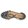 SANDALIA PLANA STRASS MULTICOLOR 