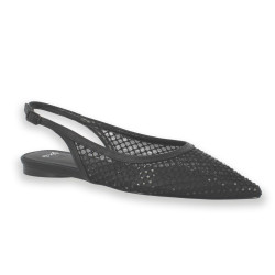 SANDALIA PLANA STRASS BLACK 